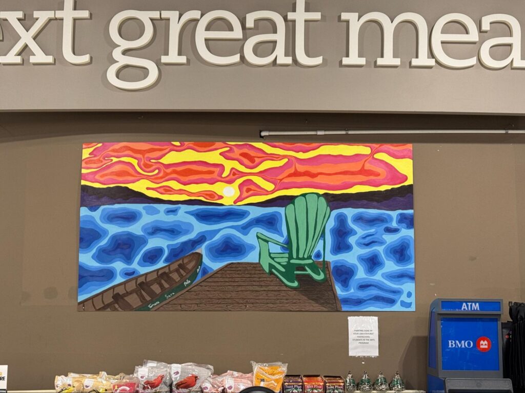 Gravenhurst High School student art on display at local grocery store